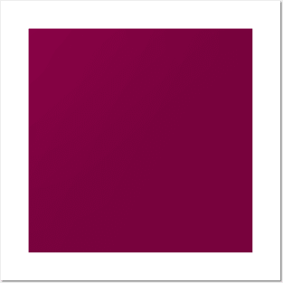 Deep Magenta Purple Current Fashion Color Trends Posters and Art